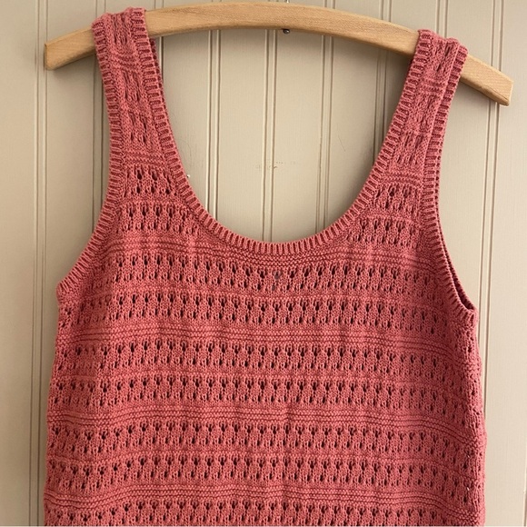 Old Navy Dark Blush Crochet/Knit Long Dress Women’s Size Medium - Picture 10 of 11